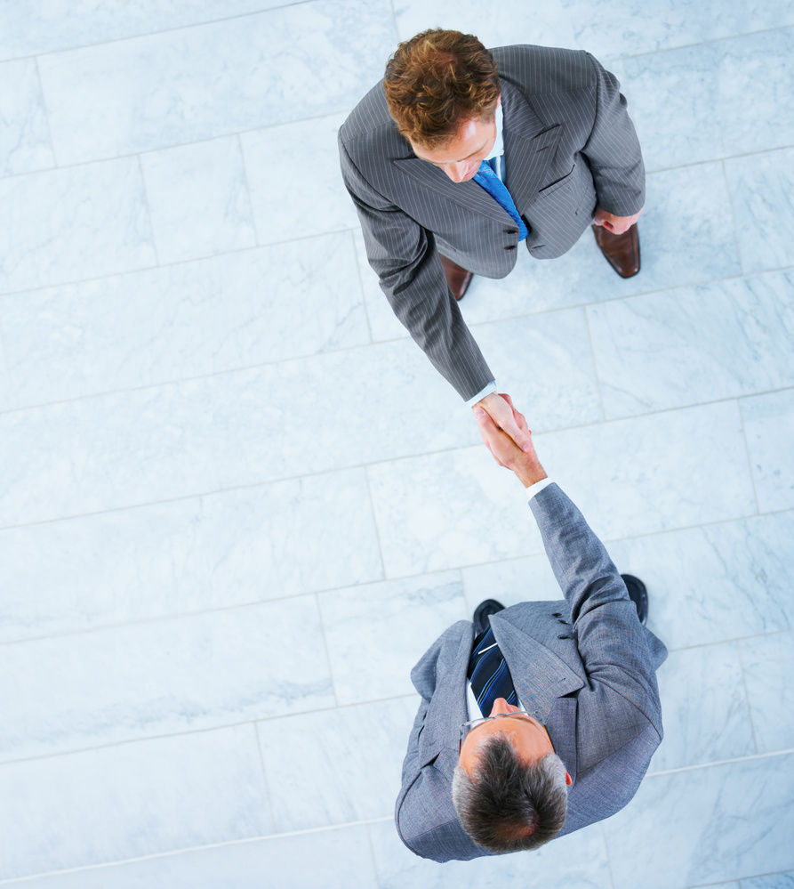 Business handshake and trust